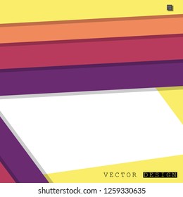 Abstract vector design with a background of colorful line patterns , vector design