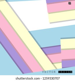 Abstract vector design with a background of colorful line patterns , vector design