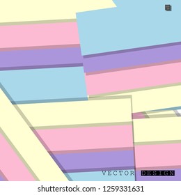 Abstract vector design with a background of colorful line patterns , vector design