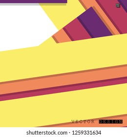 Abstract vector design with a background of colorful line patterns , vector design