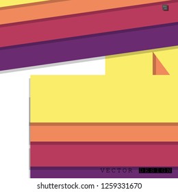 Abstract vector design with a background of colorful line patterns , vector design