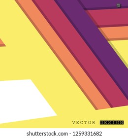 Abstract vector design with a background of colorful line patterns , vector design