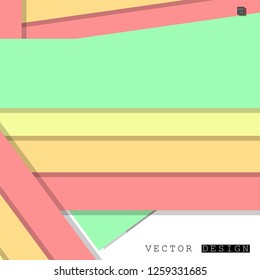 Abstract vector design with a background of colorful line patterns , vector design