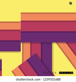 Abstract vector design with a background of colorful line patterns , vector design