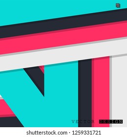 Abstract vector design with a background of colorful line patterns , vector design