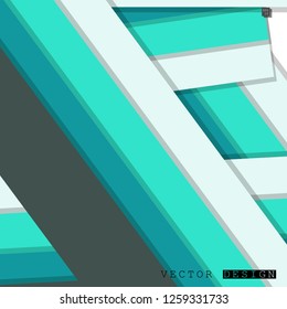 Abstract vector design with a background of colorful line patterns , vector design