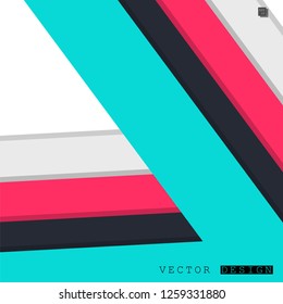 Abstract vector design with a background of colorful line patterns , vector design