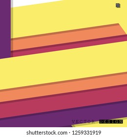 Abstract vector design with a background of colorful line patterns , vector design