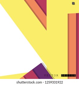 Abstract vector design with a background of colorful line patterns , vector design