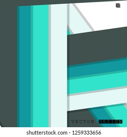 Abstract vector design with a background of colorful line patterns , vector design