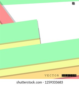 Abstract vector design with a background of colorful line patterns , vector design