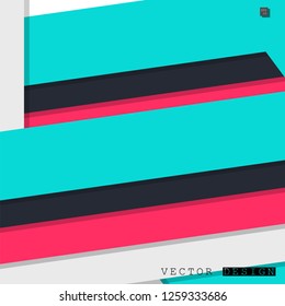 Abstract vector design with a background of colorful line patterns , vector design