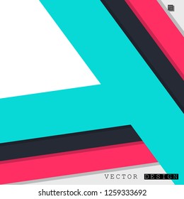 Abstract vector design with a background of colorful line patterns , vector design