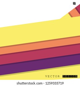 Abstract vector design with a background of colorful line patterns , vector design
