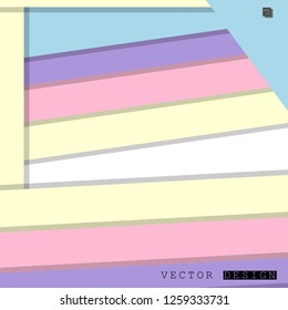 Abstract vector design with a background of colorful line patterns , vector design