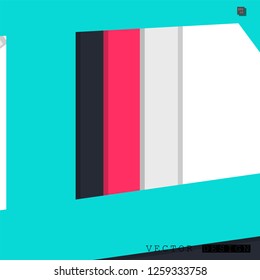 Abstract vector design with a background of colorful line patterns , vector design