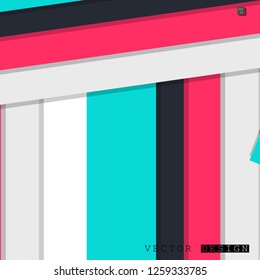 Abstract vector design with a background of colorful line patterns , vector design