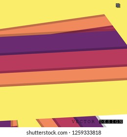 Abstract vector design with a background of colorful line patterns , vector design