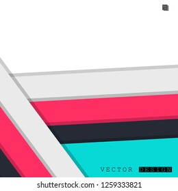 Abstract vector design with a background of colorful line patterns , vector design