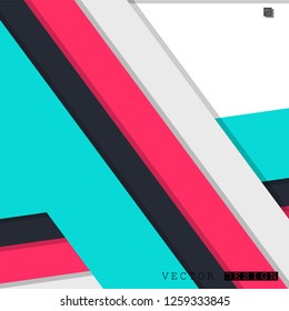 Abstract vector design with a background of colorful line patterns , vector design