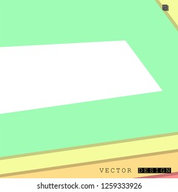 Abstract vector design with a background of colorful line patterns , vector design