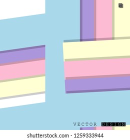 Abstract vector design with a background of colorful line patterns , vector design