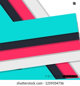 Abstract vector design with a background of colorful line patterns , vector design
