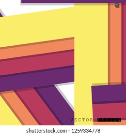 Abstract vector design with a background of colorful line patterns , vector design