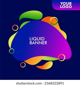 abstract vector design background Futuristic trendy dynamic elements fluid shapes with gradient colors,Template for the design of a logo, text copy space, flyer or presentation, social media post.