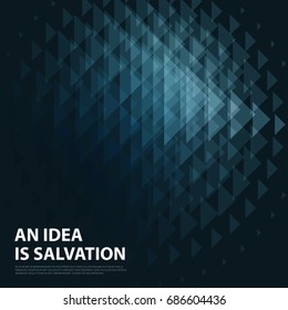 Abstract vector design background with triangles