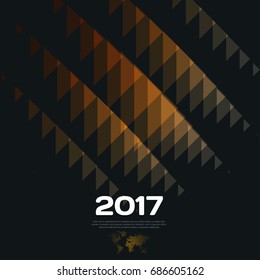 Abstract vector design background with triangles