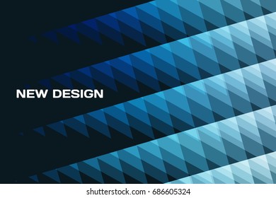 Abstract vector design background with triangles
