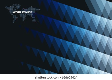 Abstract vector design background with triangles