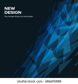 Abstract vector design background with triangles