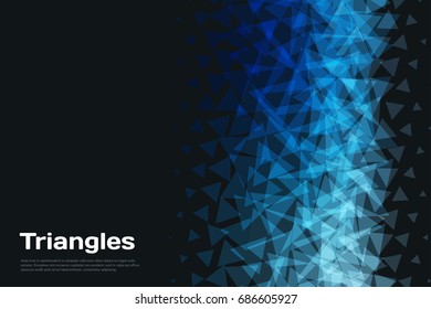 Abstract vector design background with triangles