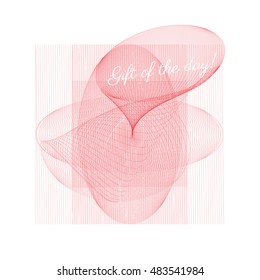 Abstract vector design for banner backdrop, modern lined template.