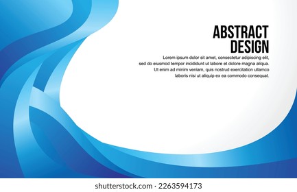 Abstract vector design for banner and background design template with blue color concept 