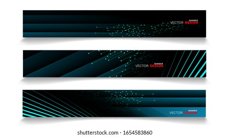 Plantilla de banner de diseño de vector abstracto con fondo de efecto ligero