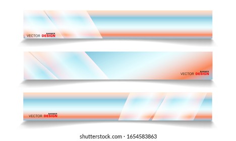 Abstract vector design banner template with light effect background