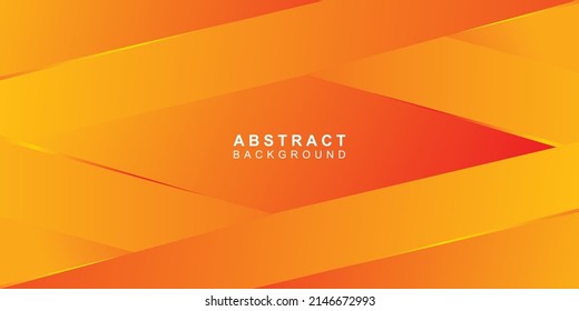 Diseño de vector abstracto para plantillas de banners y otros gráficos con diseño de color amarillo 