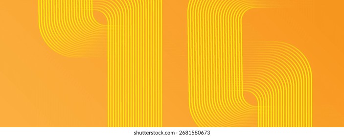 Abstract vector design for banner templates and other graphics with yellow color design