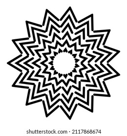 Abstract vector design in black color. Perfect for corporate, background, t-shirt, and so on.