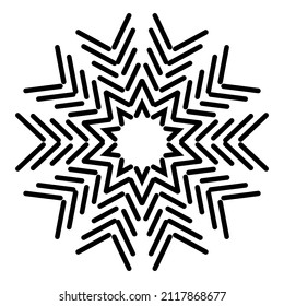 Abstract vector design in black color. Perfect for corporate, background, t-shirt, and so on.