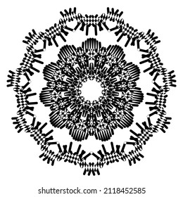 Abstract vector design in black color. Perfect for corporate, background, t-shirt, and so on.