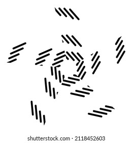 Abstract vector design in black color. Perfect for corporate, background, t-shirt, and so on.