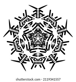 Abstraktes Vektordesign in schwarzer Farbe. Ideal für Firmenkunden, Hintergrund, T-Shirt und so weiter.