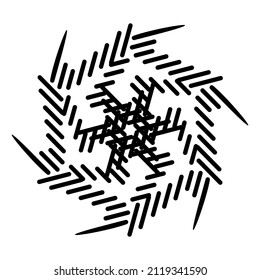 Abstraktes Vektordesign in schwarzer Farbe. Ideal für Firmenkunden, Hintergrund, T-Shirt und so weiter.