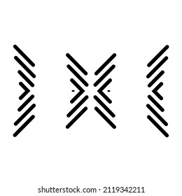 Abstract vector design in black color. Perfect for corporate, background, t-shirt, and so on.