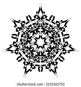 Abstract vector design in black color. Perfect for corporate, background, t-shirt