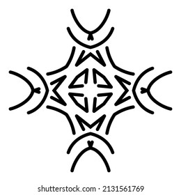 Abstract vector design in black color. Perfect for corporate, background, t-shirt
